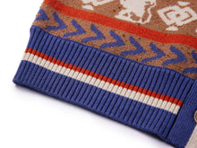 Printed Knit Sweater | Orange