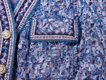 Tweed-Style Jacket | Blue