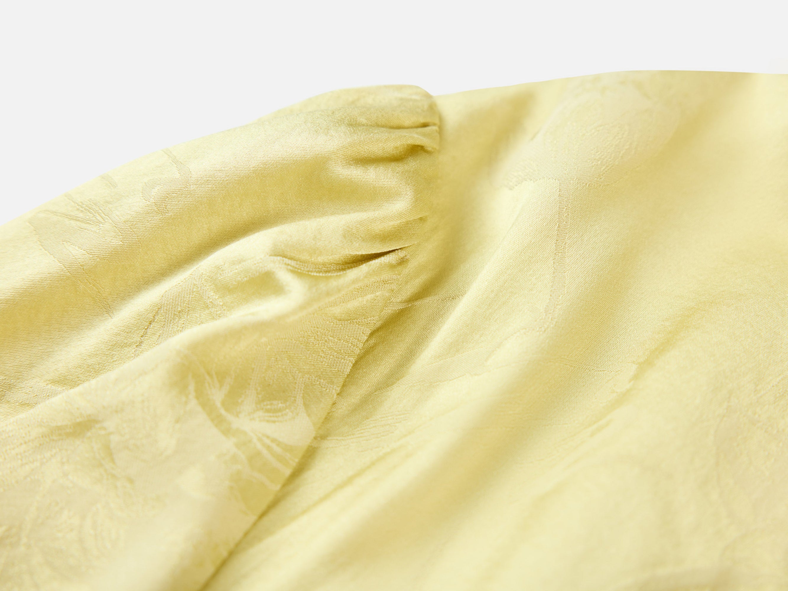 Satin Midi Dress | Yellow