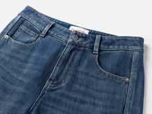 Straight Wide-Leg Jeans | Blue
