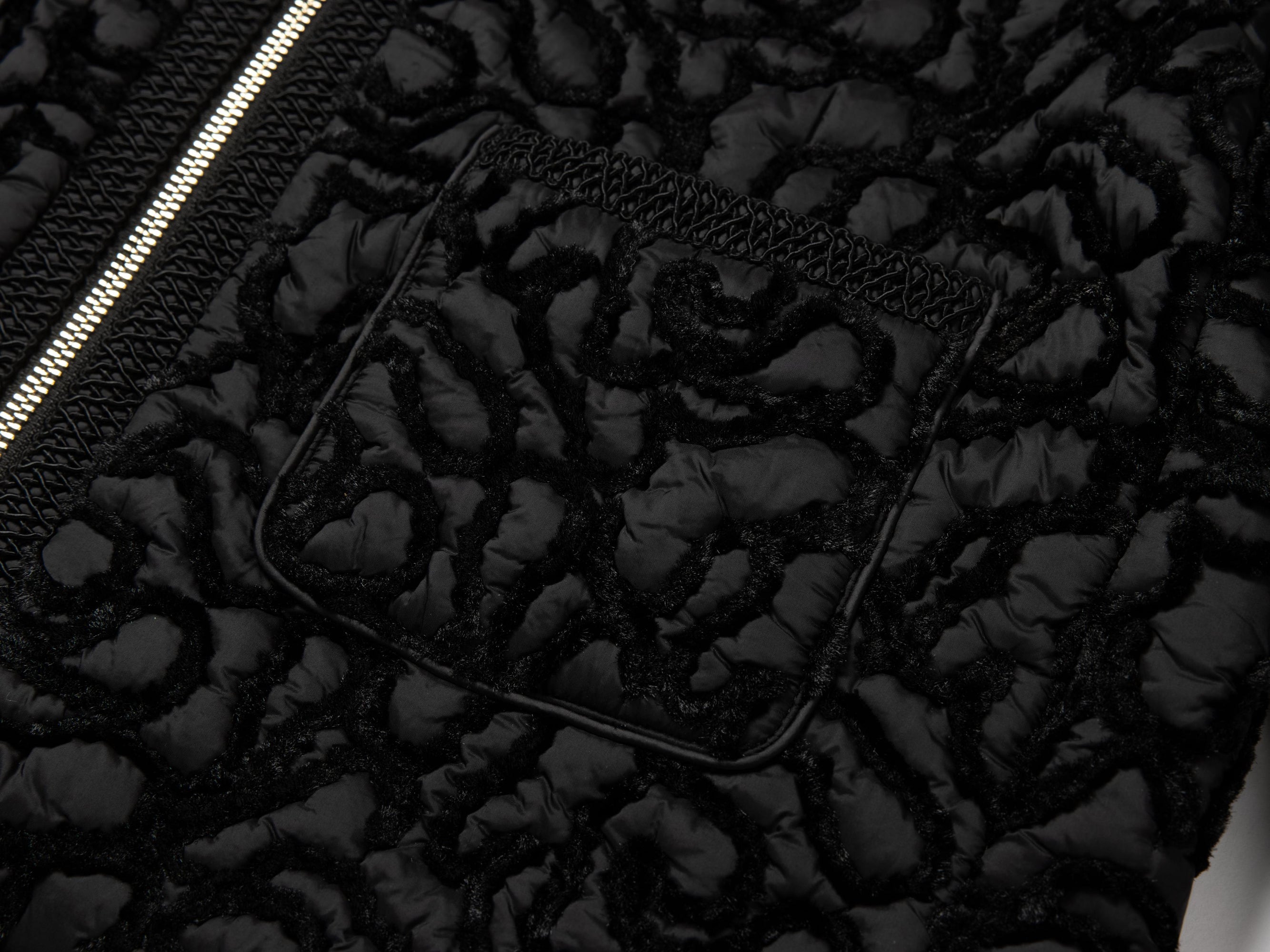 Cropped Quilted Jacket | Black