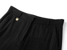 Stretch Denim Suit Pant | Black