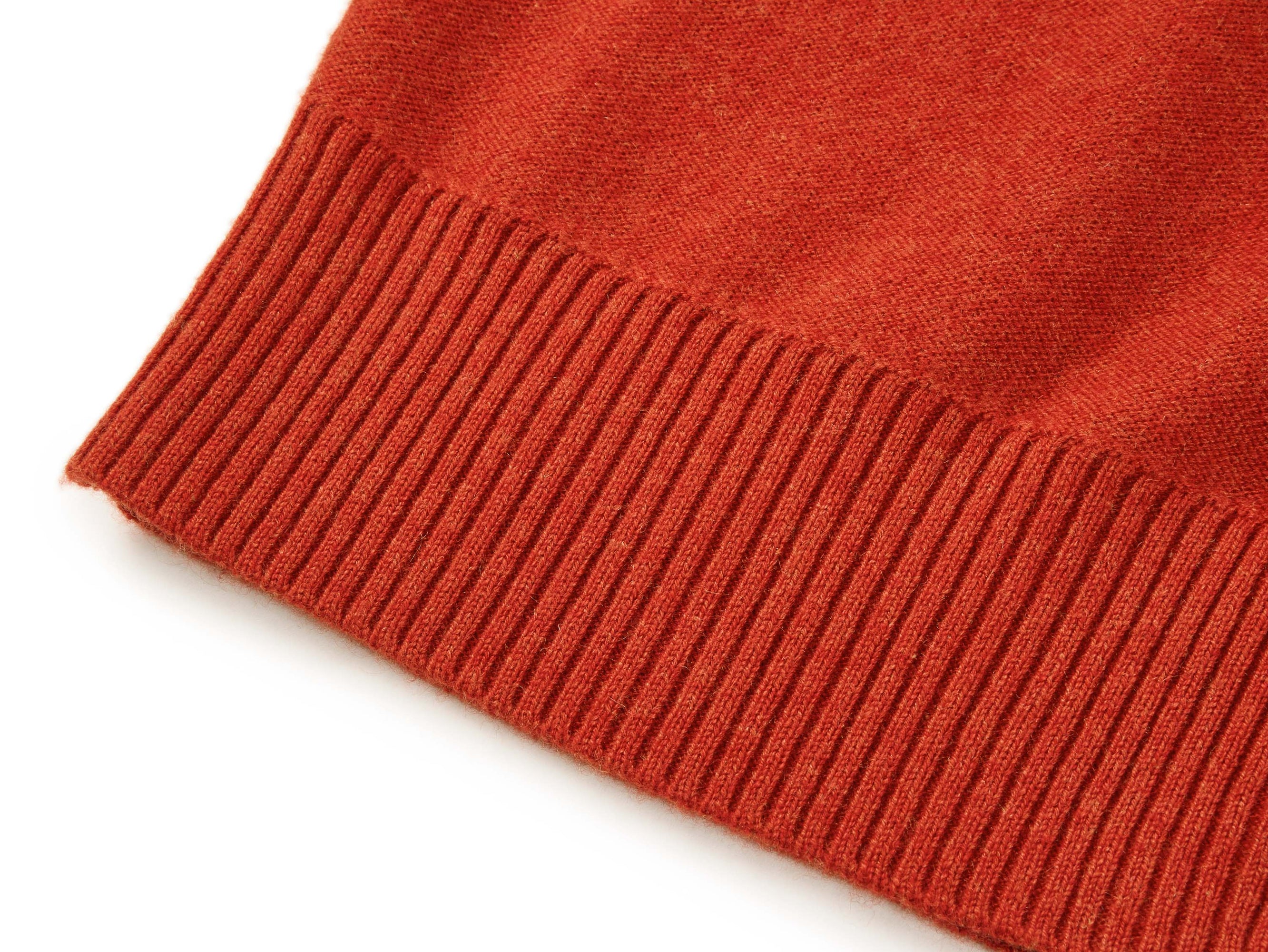 Contrast Knit Cardigan | Orange