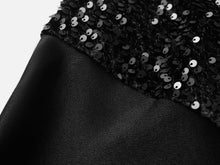 Sequin Slip Dress | Black