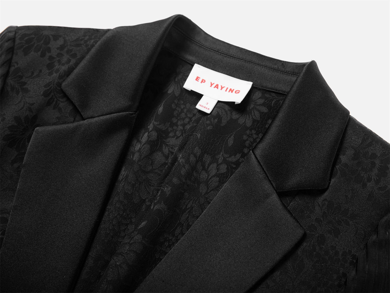 Silk Semi-Sheer Blazer | Black