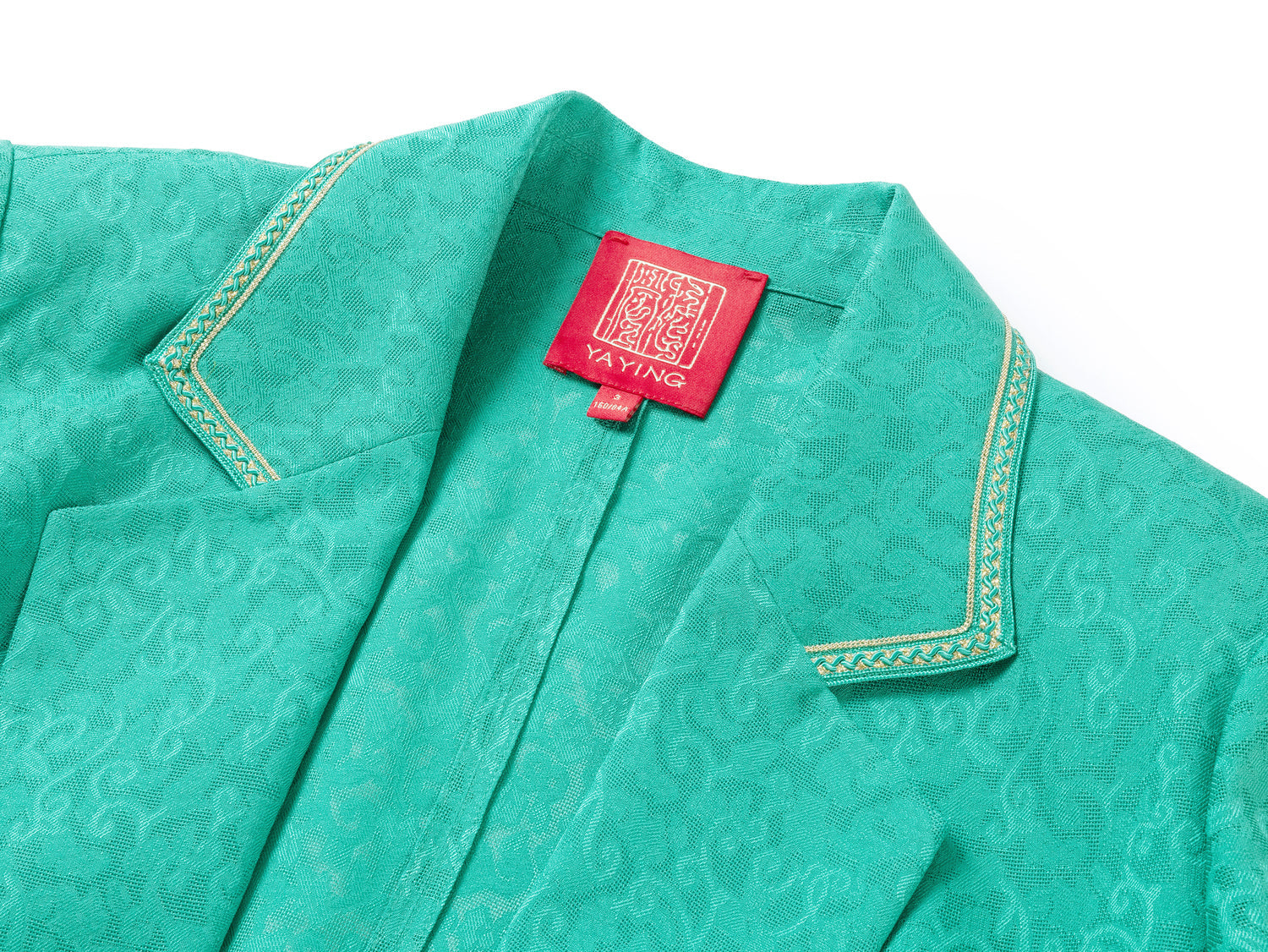 Jacquard Suit Jacket with Subtle Patterns | Green