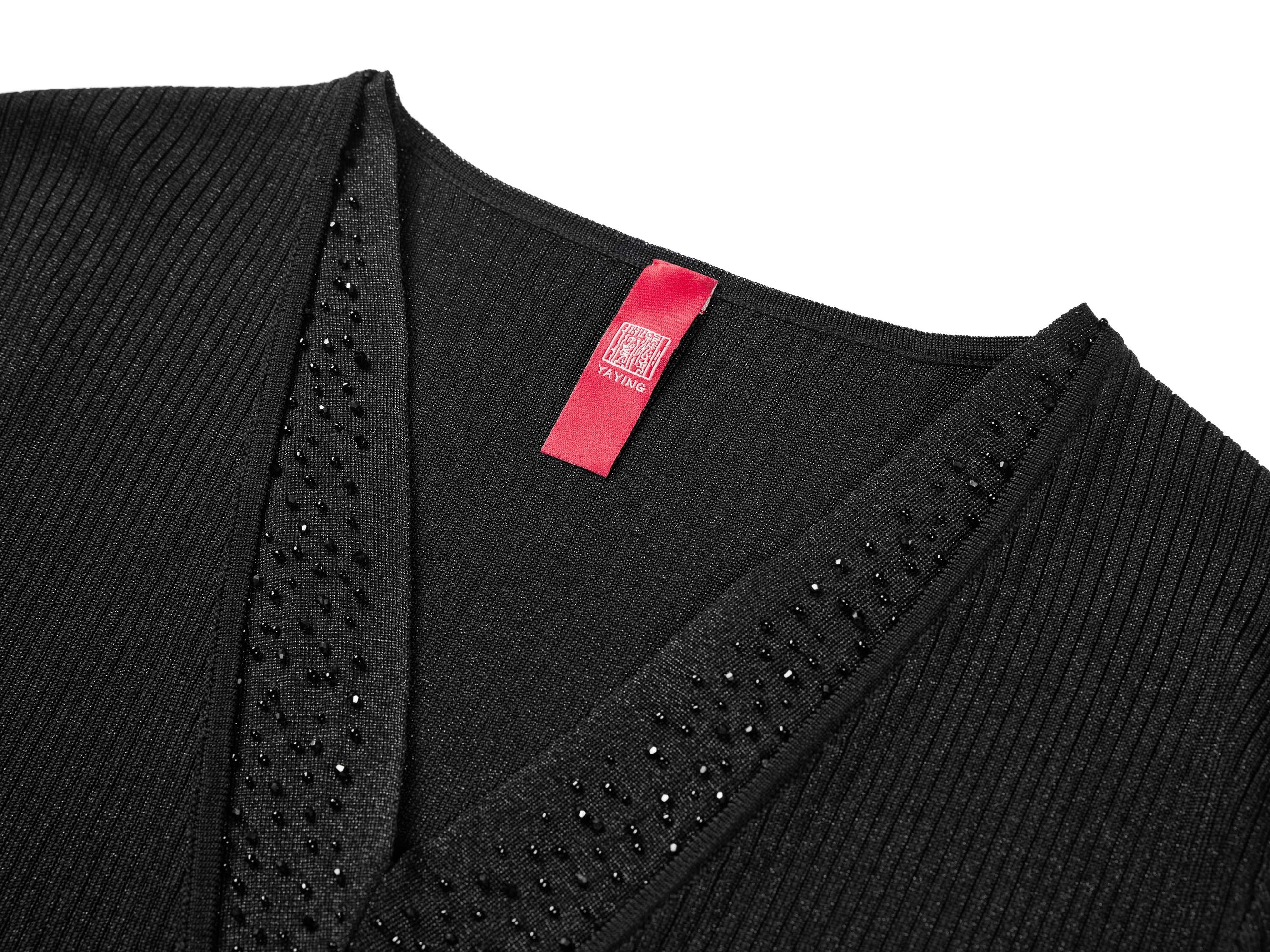 Short Sleeve Knit Top | Black
