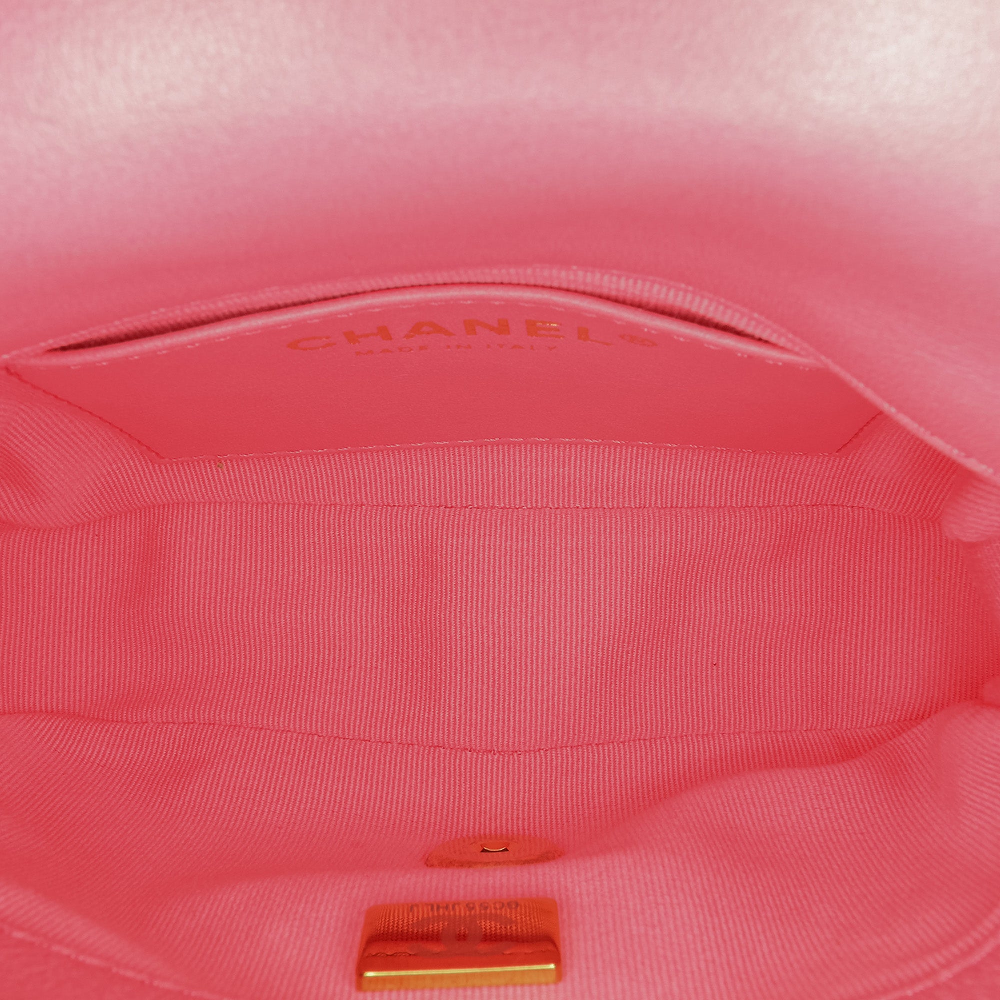 Chanel | Pre-Owned Mini Quilted Lambskin Funky Town Flap - I | Pink