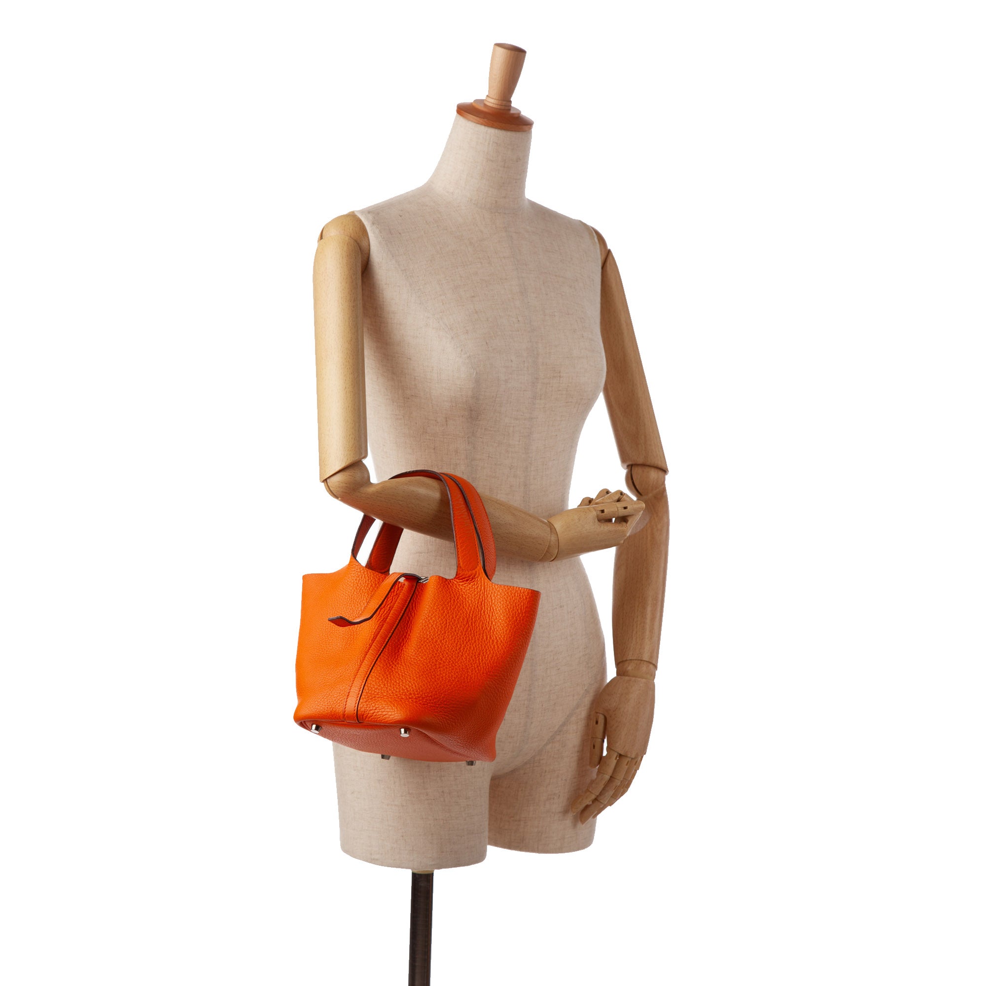 Hermès Pre-Owned Clemence Picotin 18 | Women | Orange