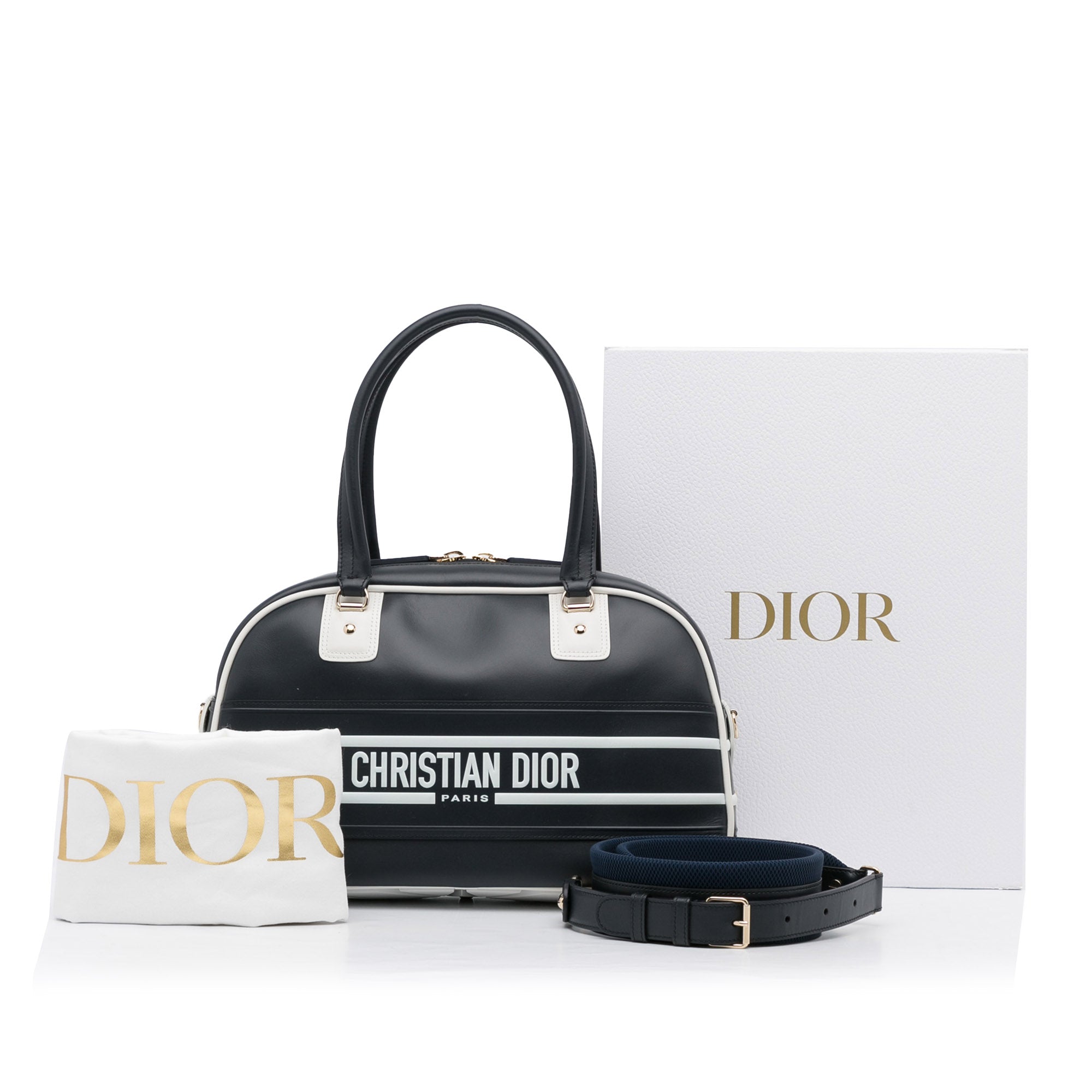 Dior Pre-Owned Medium Dior Vibe Bowling Bag | Women | Black