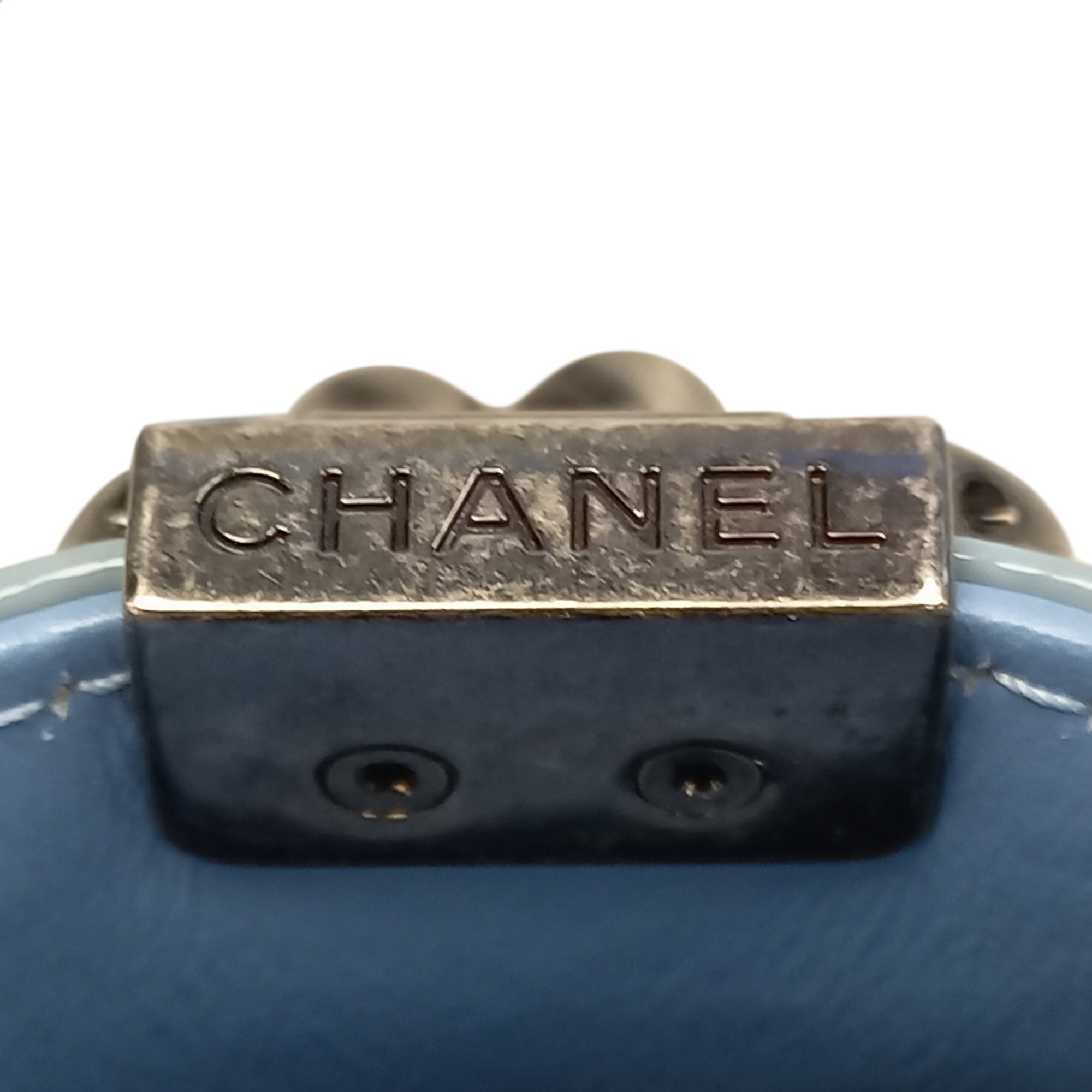 Chanel Pre-Owned Medium Patent Boy Bag | Women | Blue