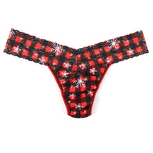 Signature Lace Low Rise Thong | Red Multi