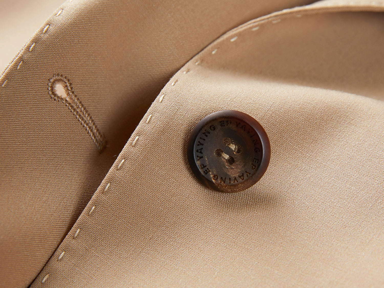 Wool Blended Waist Coat | Camel