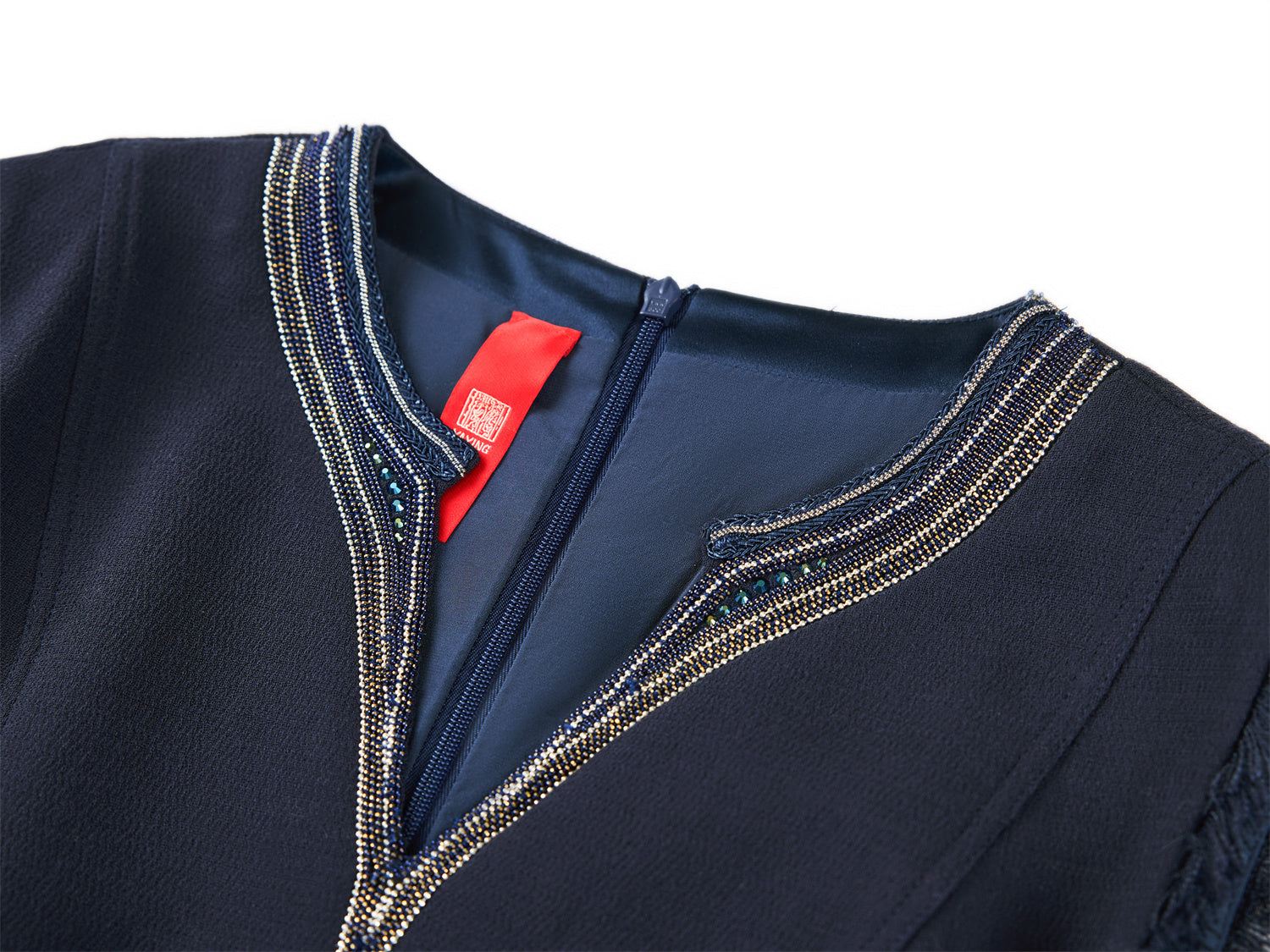 Waist-Cinched Vest Dress | Navy