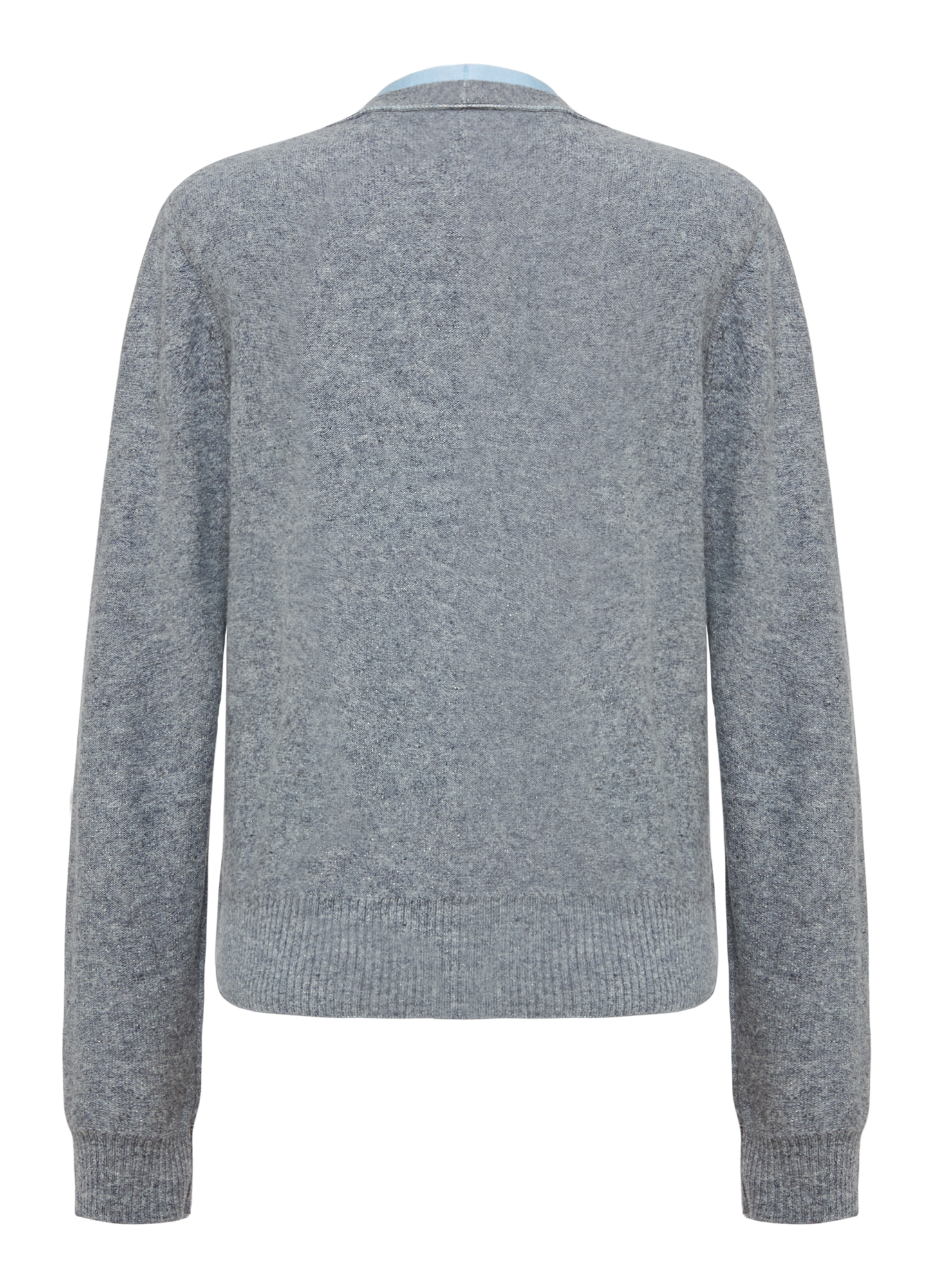 Faux Two-Piece Pullover | Grey