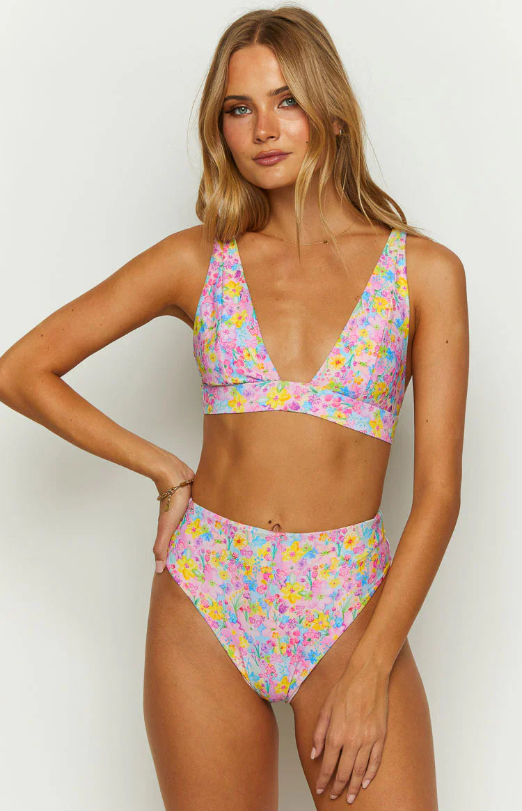 9.0 Swim Byron Bikini Top | Painted Floral