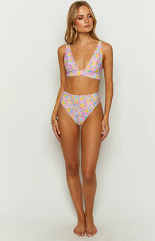 9.0 Swim Majorca High Waisted Bikini Bottoms | Painted Floral