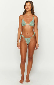 9.0 Swim Sumba Striped Bikini Bottoms | Green