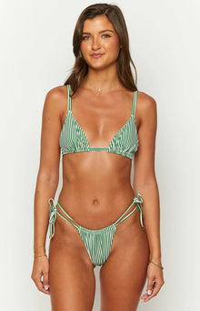 9.0 Swim Sumba Striped Bikini Bottoms | Green