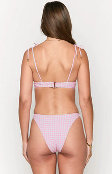 9.0 Swim Bianca Gingham Bikini Top | Pink