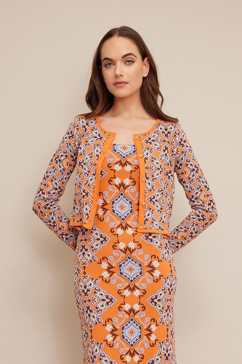 Llana Knit Cardigan | Nectarine Vintage Paisley