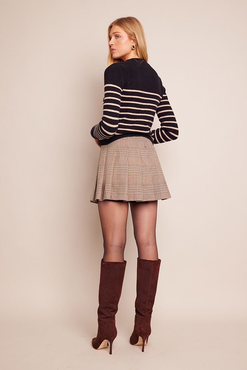 Finnegan Jacket | Black Brown Stripe