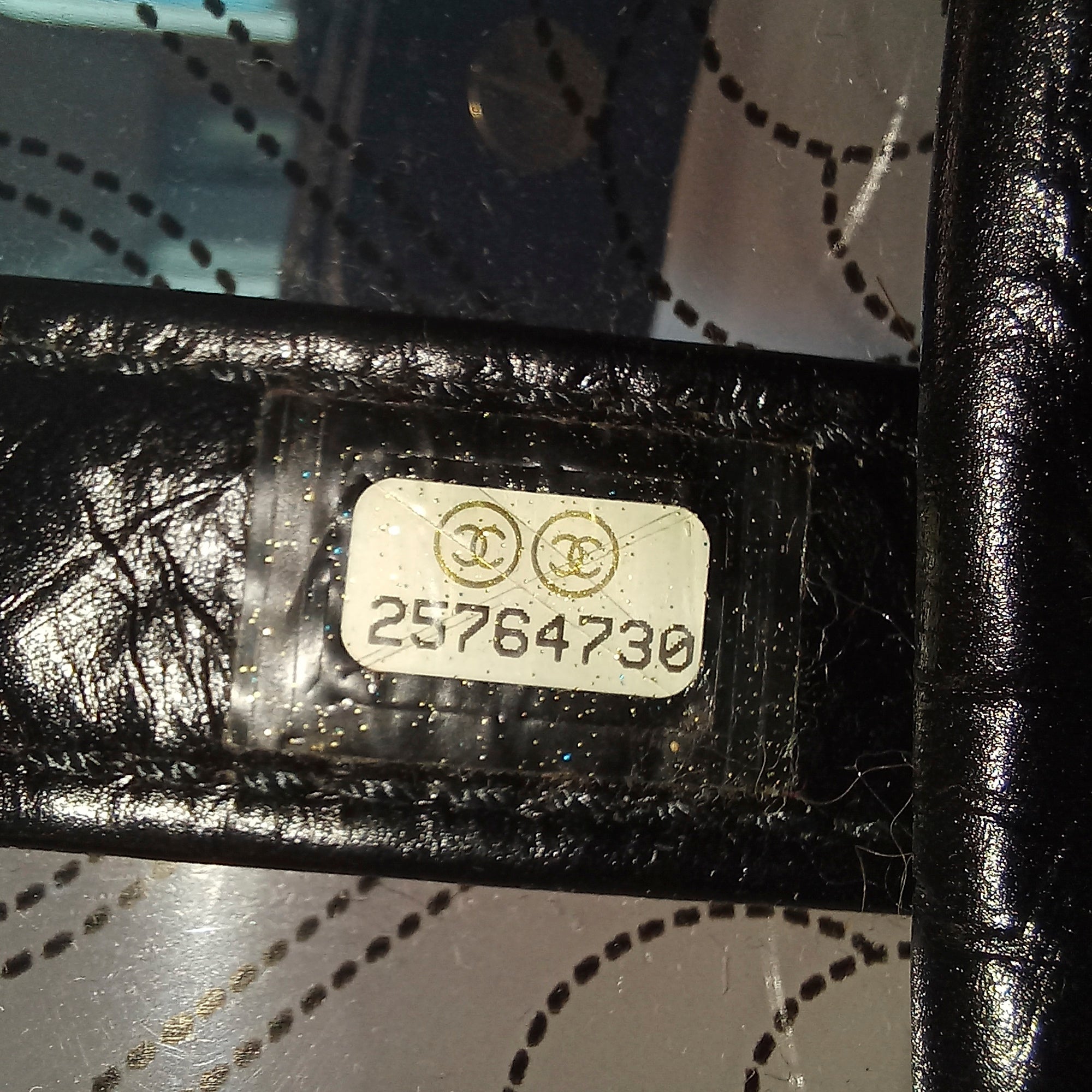 Chanel | Pre-Owned Crumpled Calfskin PVC Camellia Bucket - I | Black