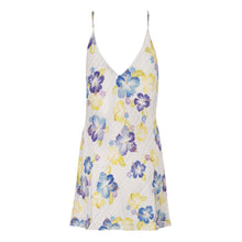 Azul Multi Watercolor Hibiscus Mini Slip | Floral