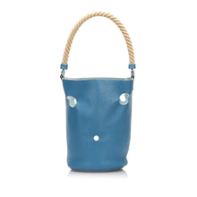 Hermes | Pre-Owned Clemence Mangeoire Bucket PM | Blue