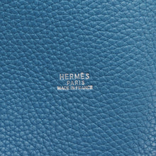 Hermes | Pre-Owned Clemence Mangeoire Bucket PM | Blue