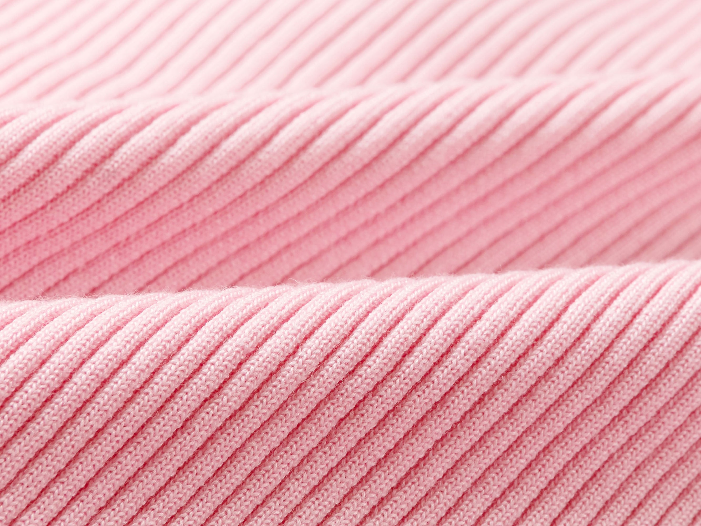 Merino Wool Knit Sweater | Pink