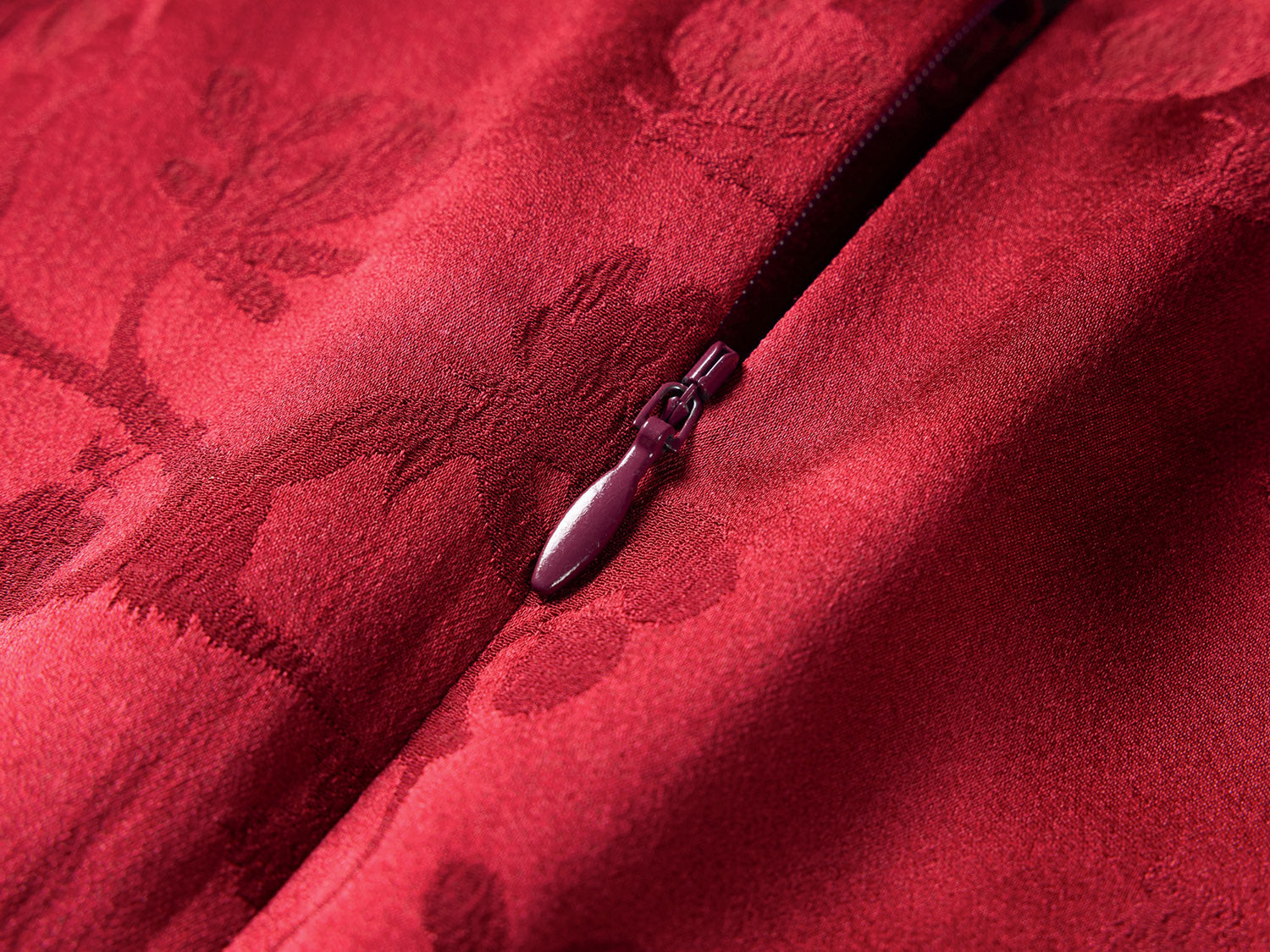 Silk Dress | Wine Red
