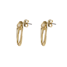 The Oval Ridge Door Knocker Earring | 18K Yellow Gold-Plated