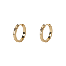 The Diamond Cut Hoop | 18K Yellow Gold-Plated