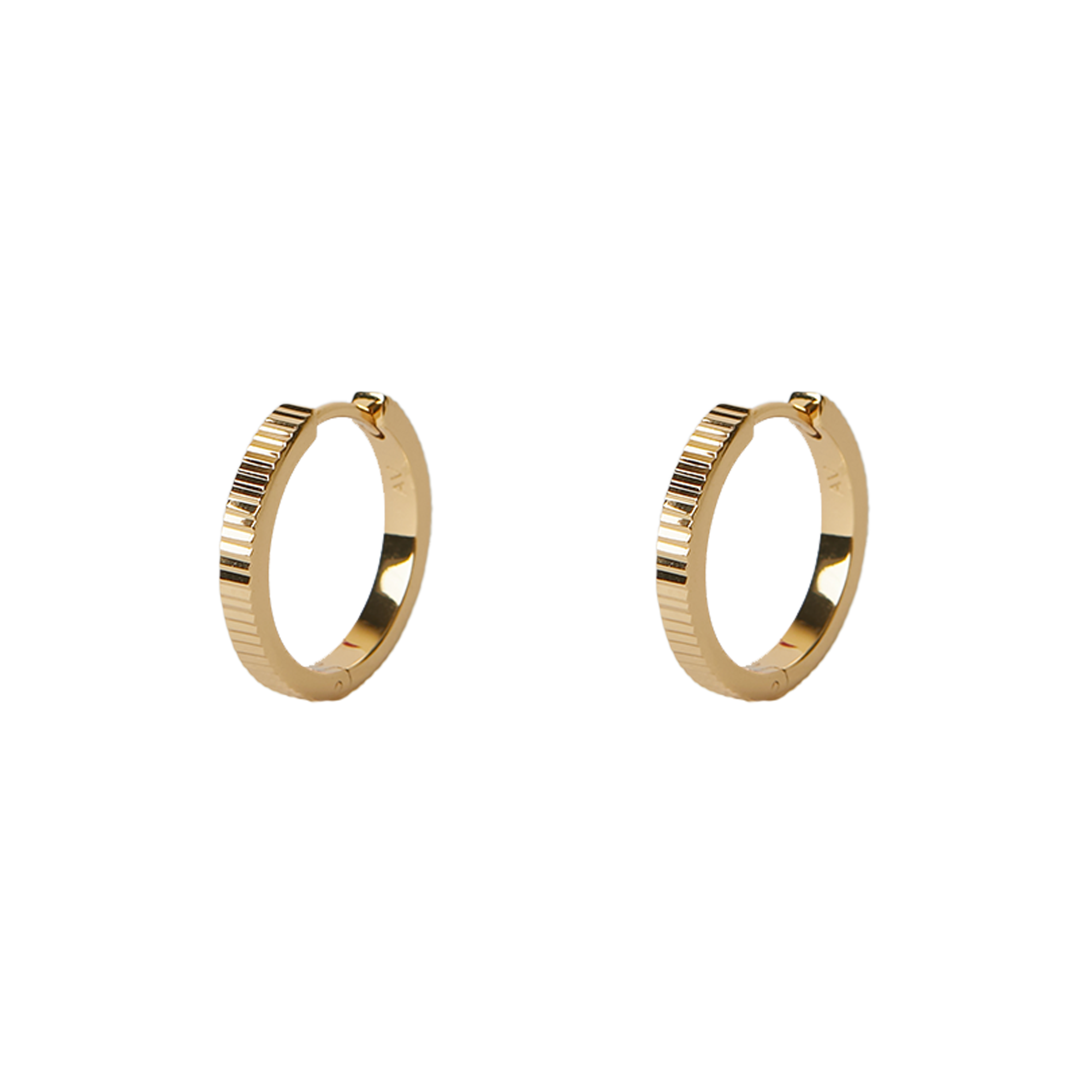 The Diamond Cut Hoop | 18K Yellow Gold-Plated