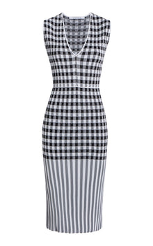 Women | Gingham Knit Dress | Gingham Mix