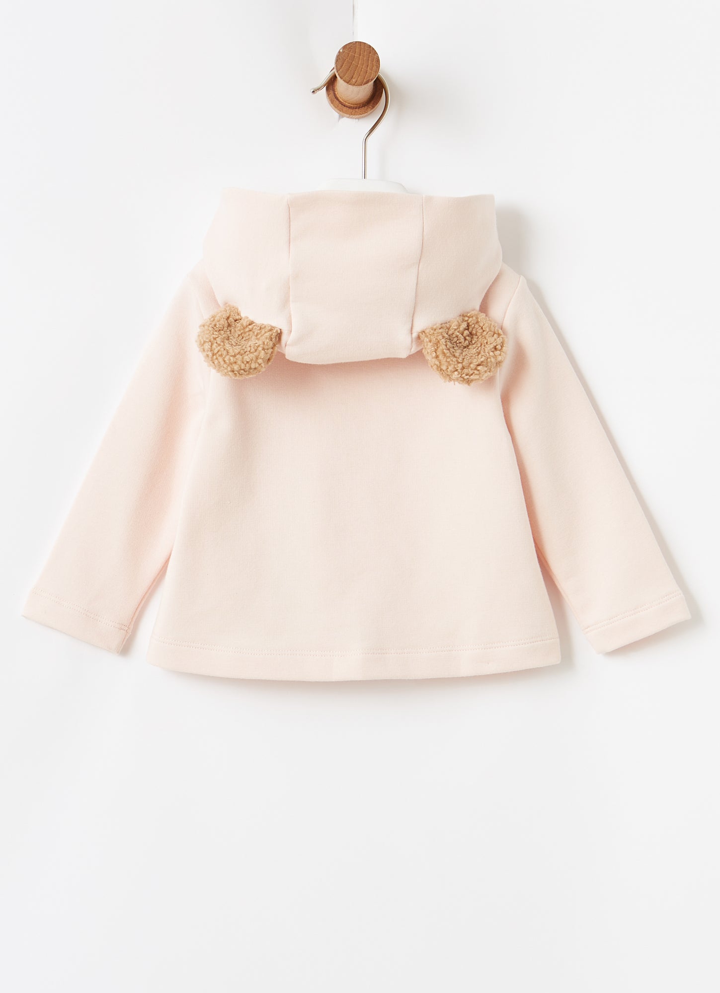 Baby Girls Zip-Up Fleece Jacket | Rosa/Nocciola