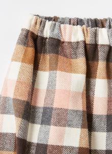 Baby Girls Check Cotton Shorts | Blush Pink