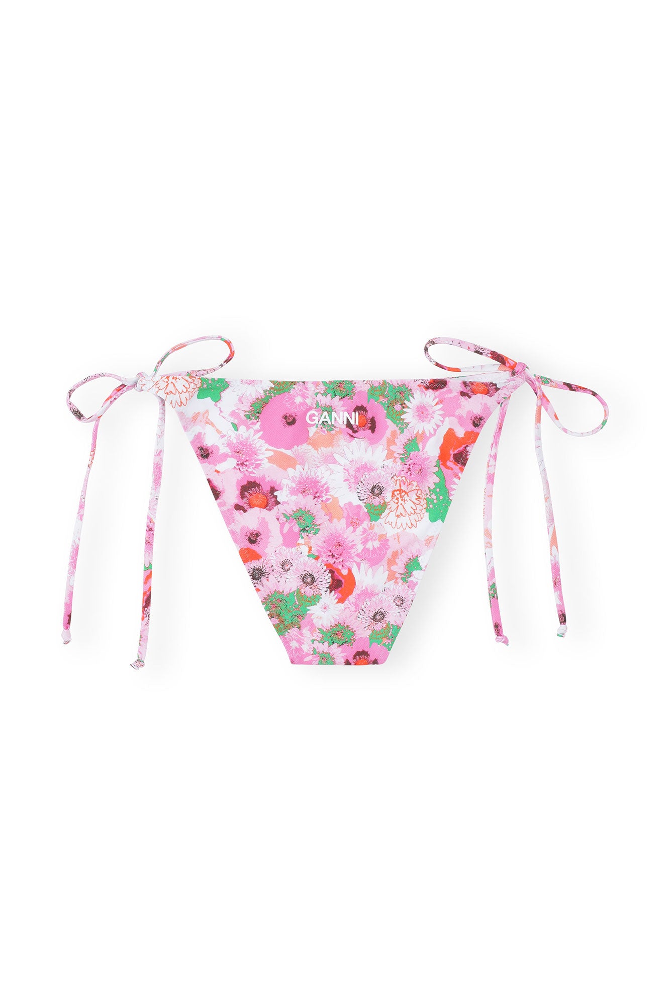 Recycled Printed String Bikini Brief | Sugar Plum