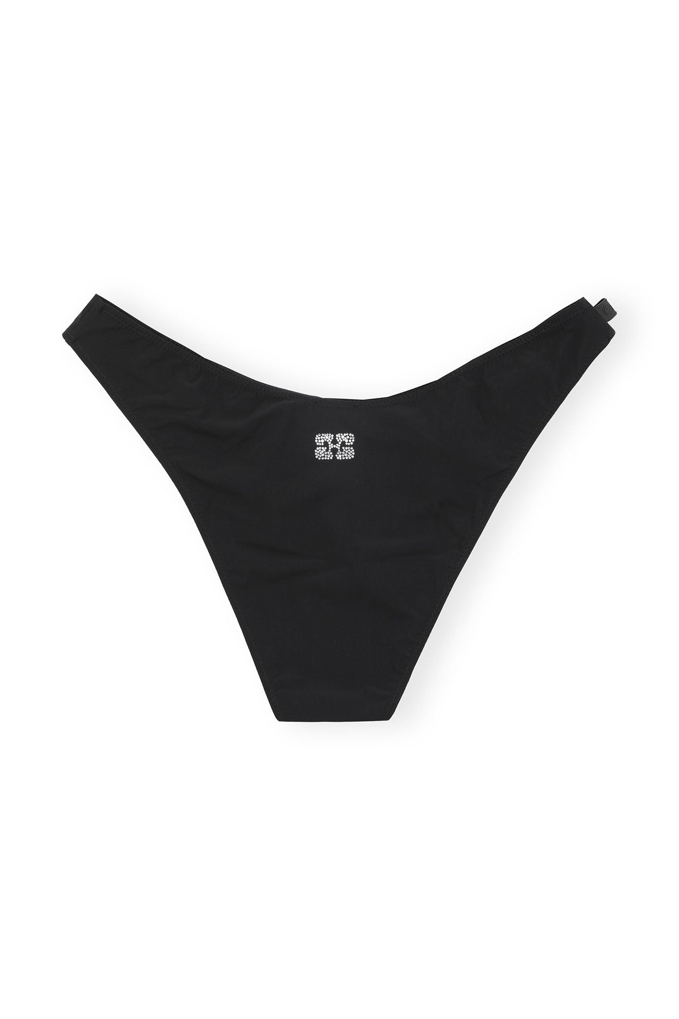 Recycled Matte Lowrise Wave Bikini Brief | Black