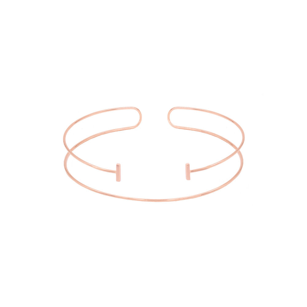 Bar Slip-On Cuff | Rose Gold