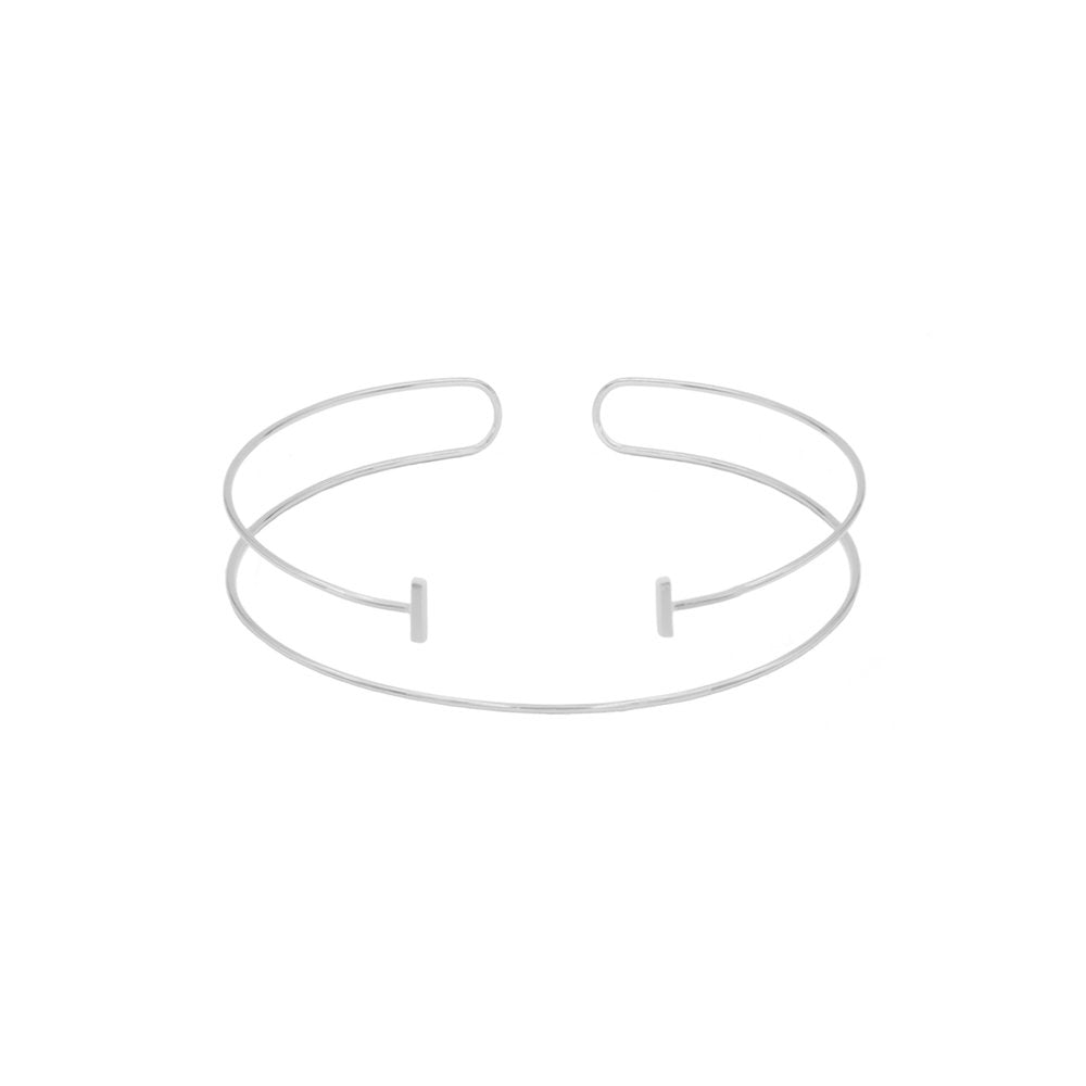 Bar Slip-On Cuff | Silver