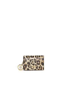 Card Holder With Flap Print | Leopard
