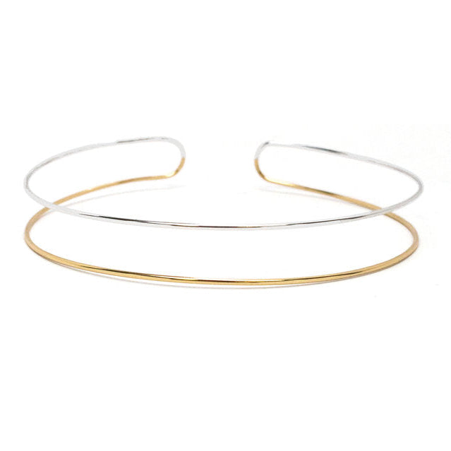 Slip-On Choker | Two Tone: Gold-Silver