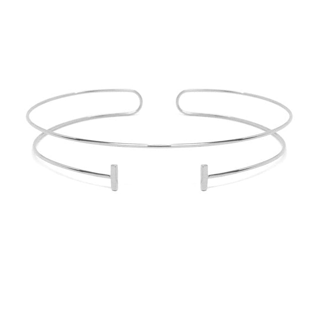 Bar Slip-On Choker | Silver