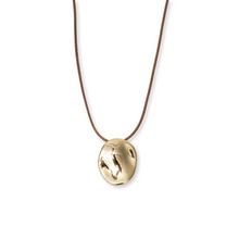 Waverly Pendant Necklace Small | Brown