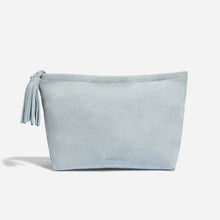 Unisex | Petra Pouch | Dusty Blue Suede