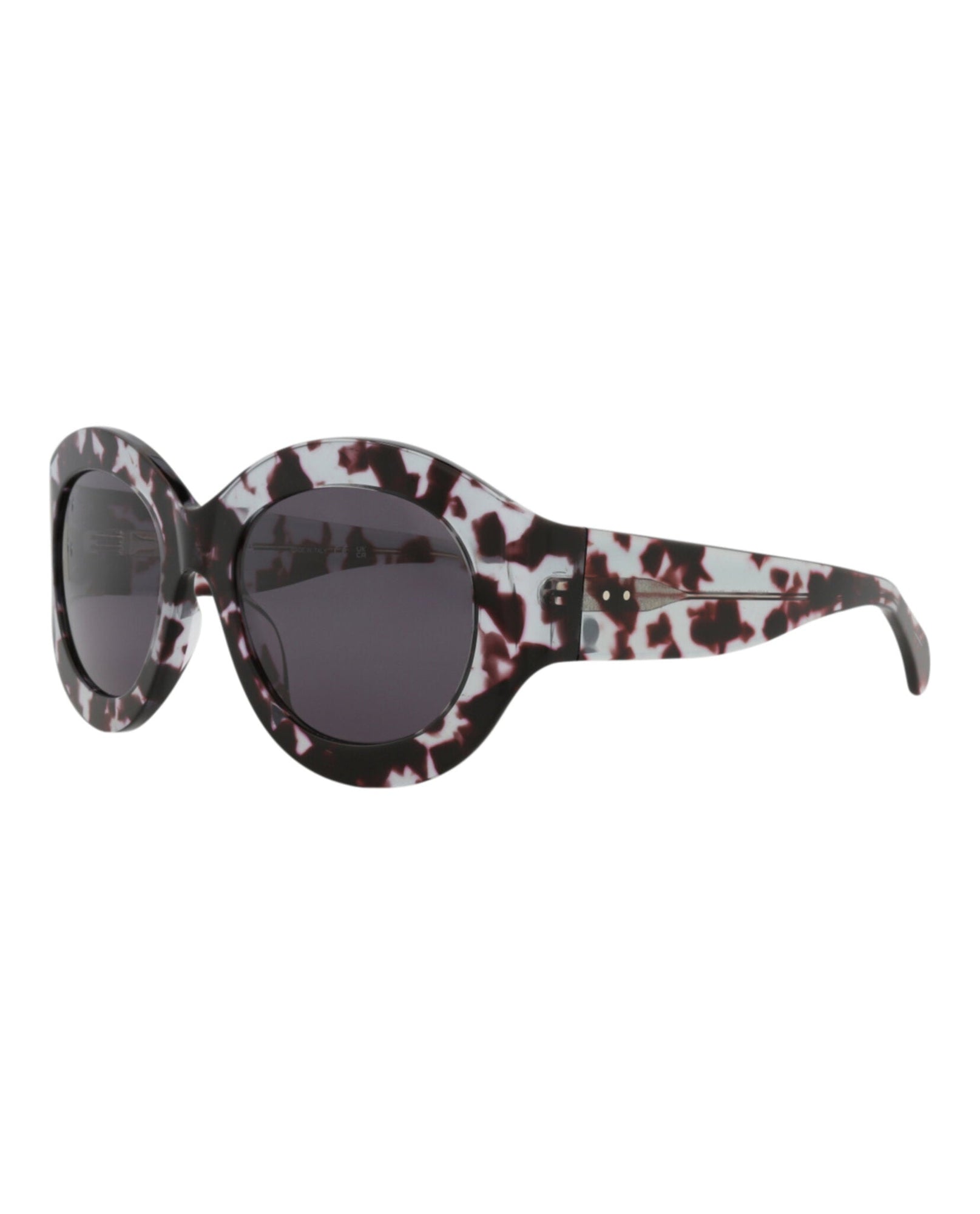 Alaia Round Acetate Sunglasses | Havana