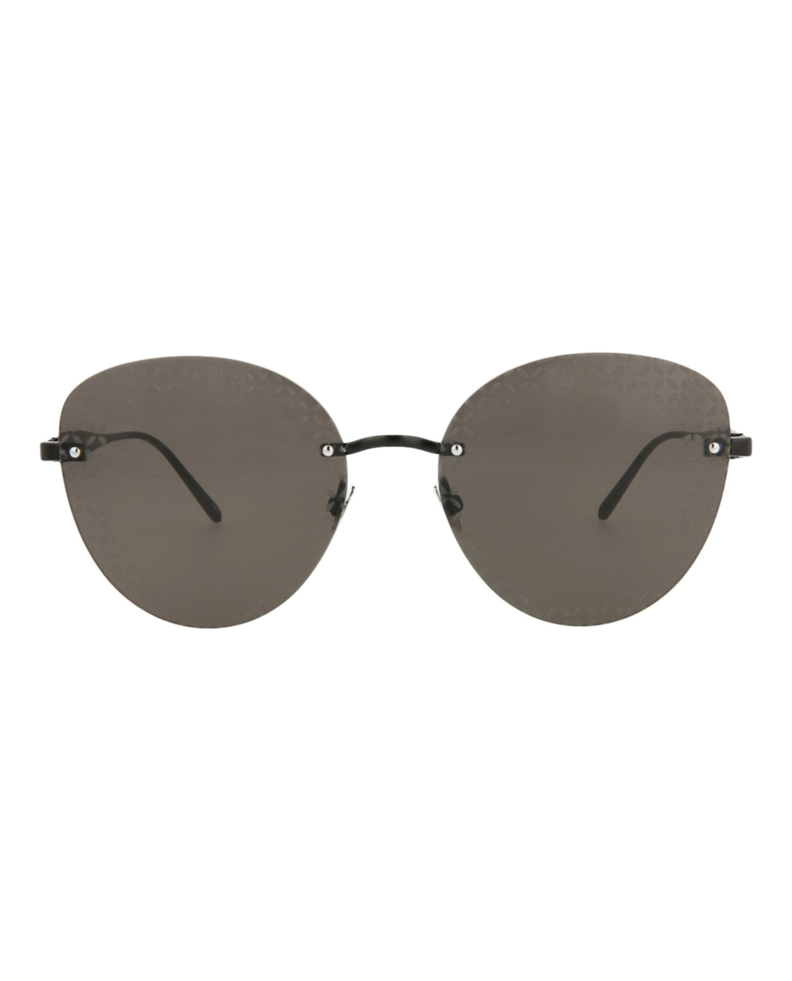 Alaia Cat Eye Metal Sunglasses | Black