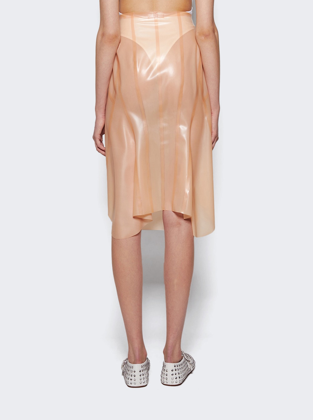 Women | ALAÏA | Pencil Skirt | Peche Beige